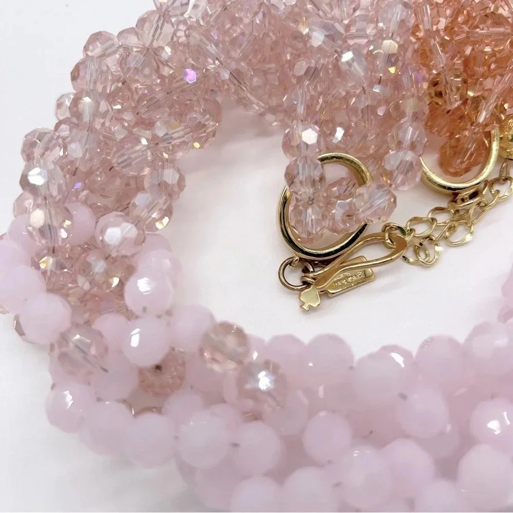 Kate Spade The Bead Goes On Pink Beaded Necklace